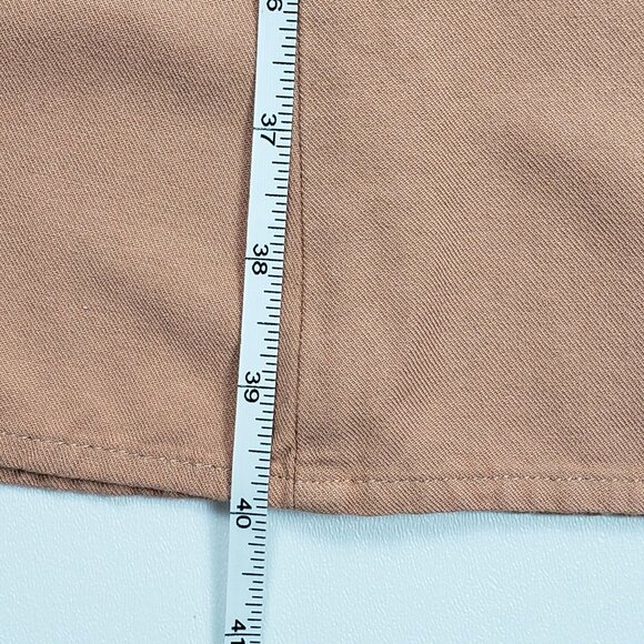 Sincerely Jules Belted Extreme Wide Leg Pants Women's Size Small Peach Apricot - Picture 7 of 16